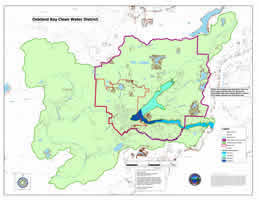 Oakland Bay clean water district map